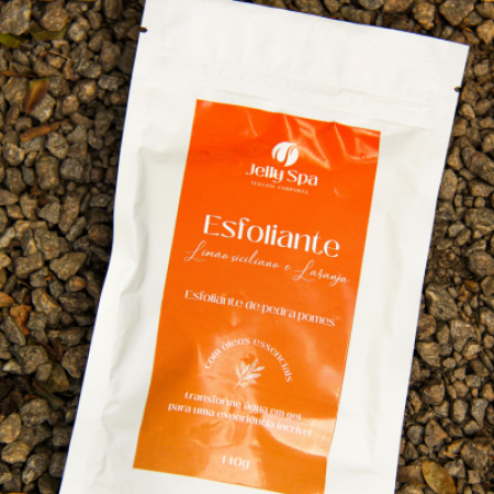 Jelly Spa Esfoliante – Limão Siciliano, Laranja e Pedra-Pomes (140g)